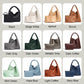 Luxury PU Leather Knitted Tote And Purse Handbag