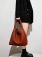 Luxury PU Leather Knitted Tote And Purse Handbag