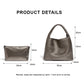 Luxury PU Leather Knitted Tote And Purse Handbag